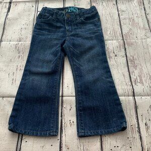Baby Gap Toddler Girl Jeans Cute boot 2T w/adjustable straps